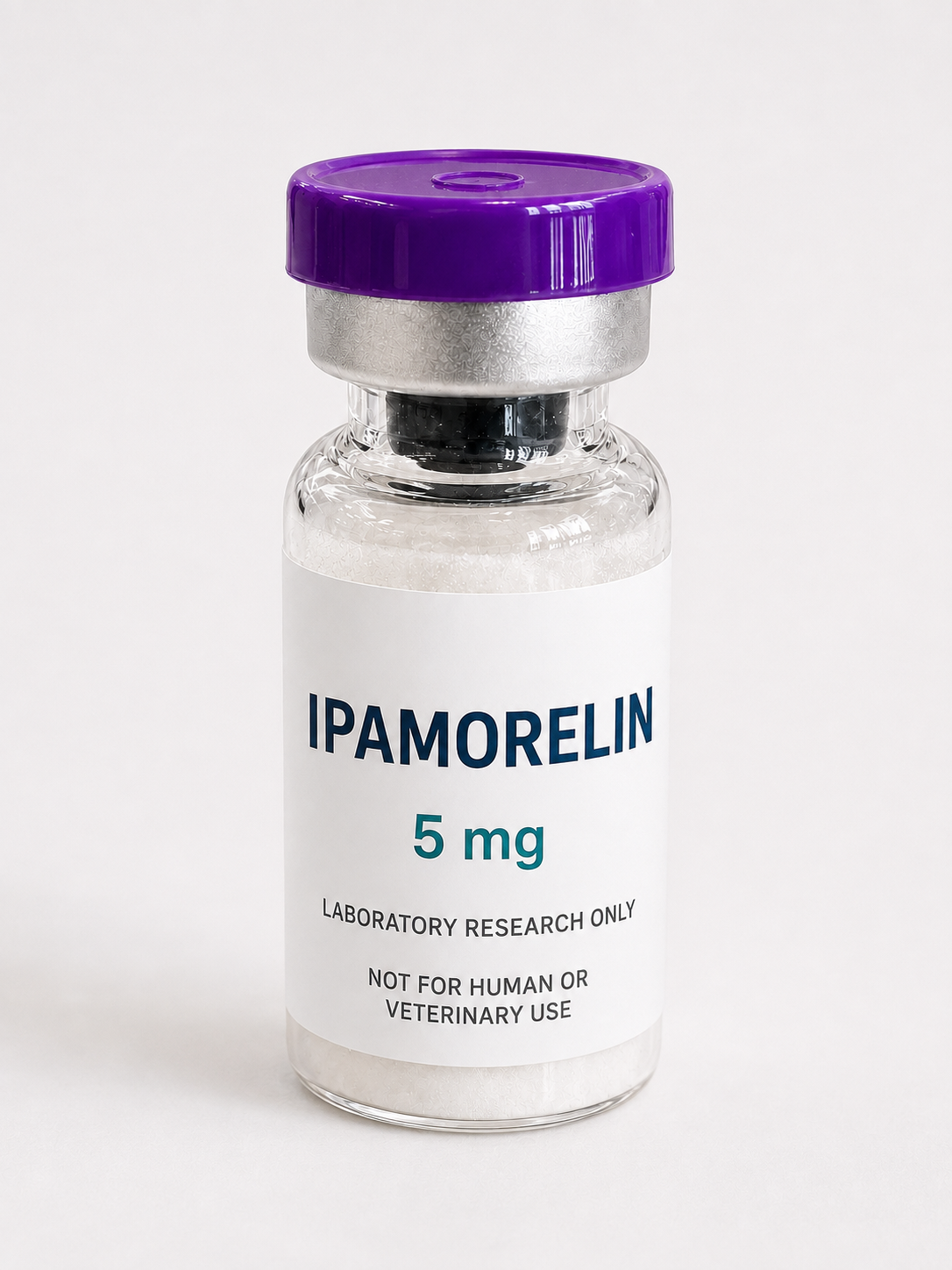 Catalog reference graphic; not a product photograph — Ipamorelin 5 mg.