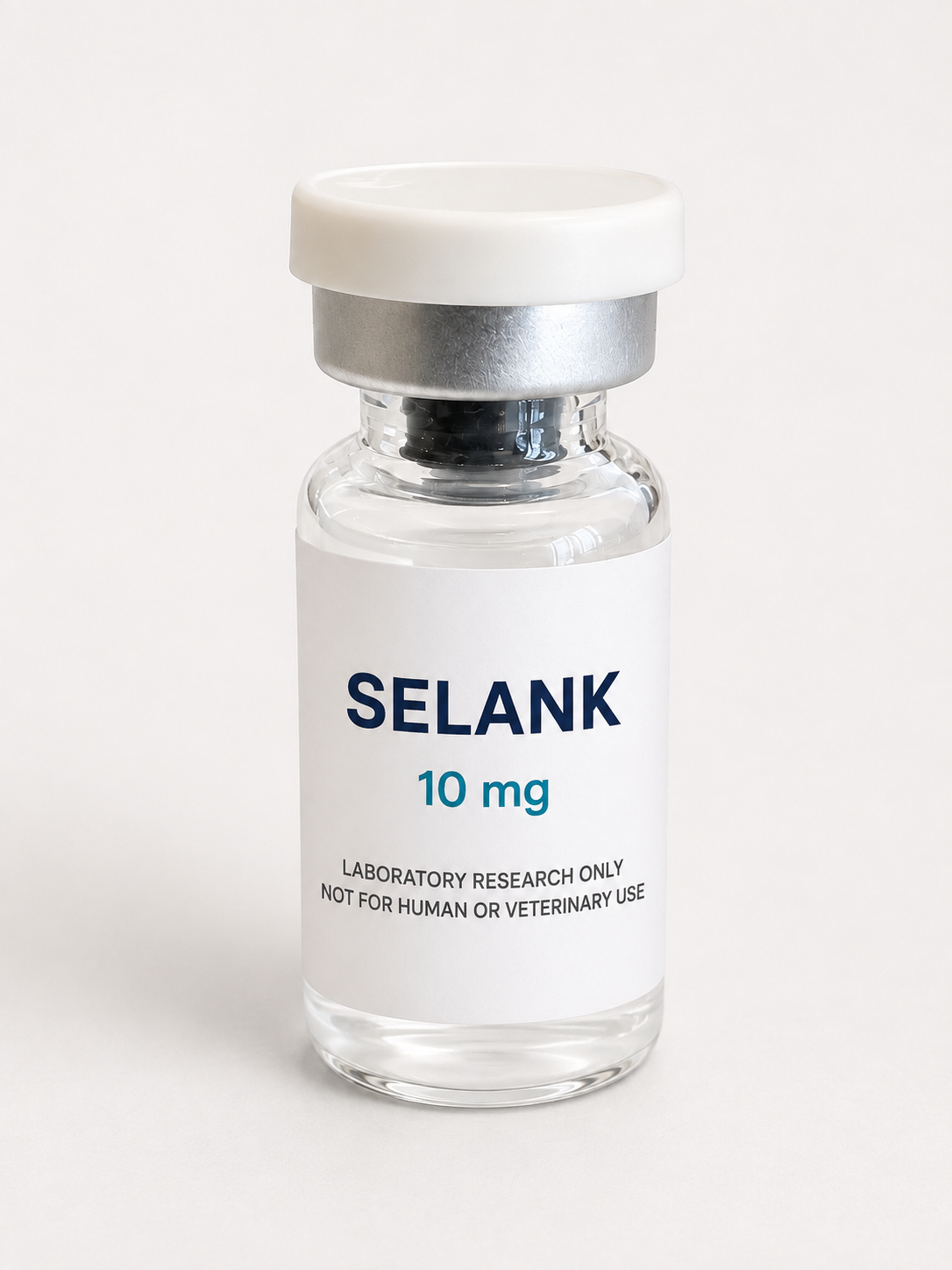 Catalog reference graphic; not a product photograph — Selank 10 mg.