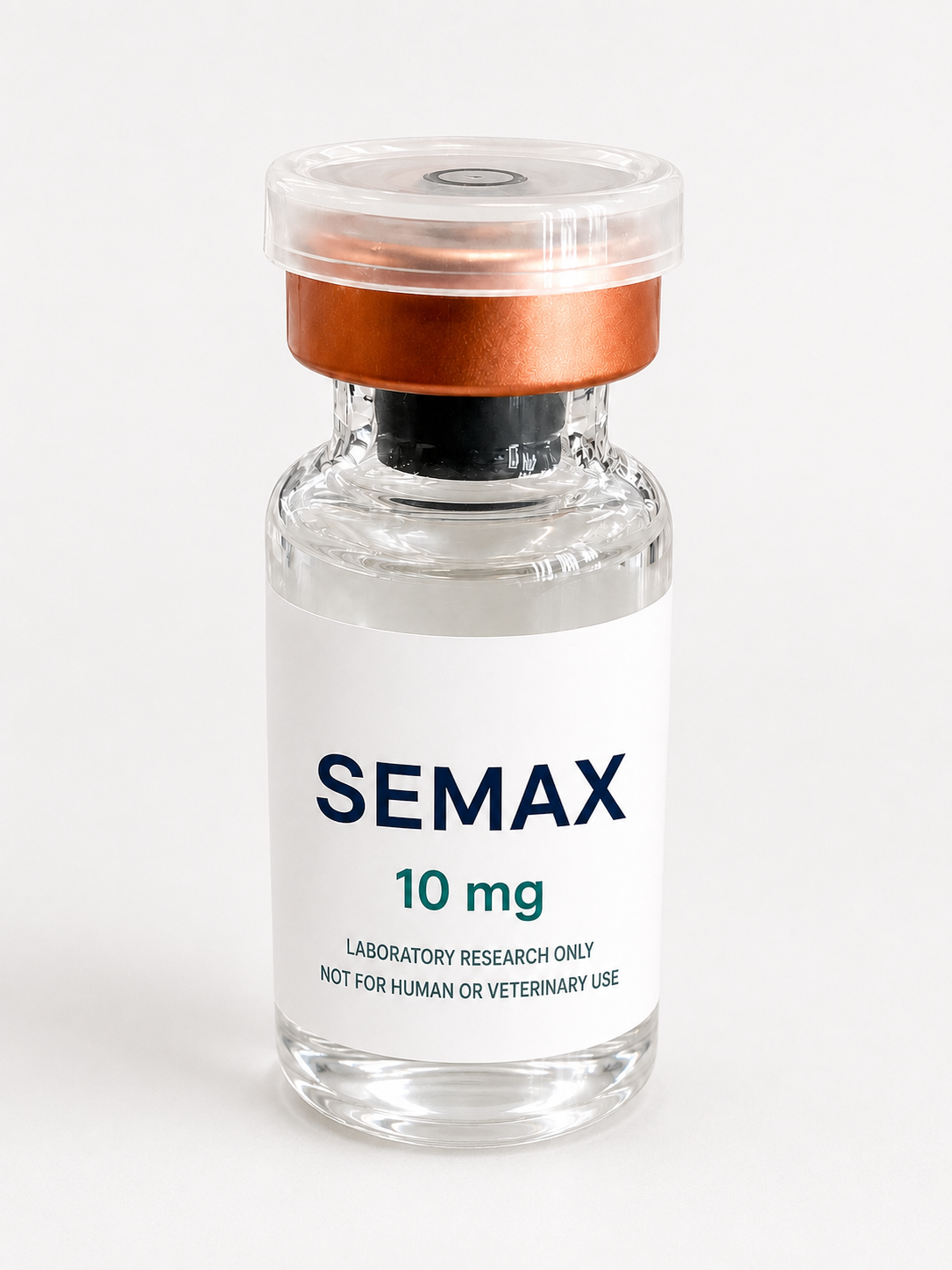 Catalog reference graphic; not a product photograph — Semax 10 mg.