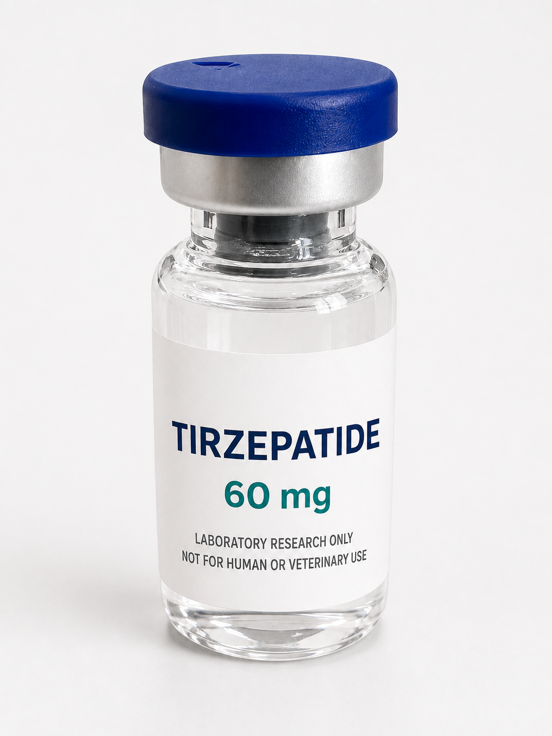 Catalog reference graphic; not a product photograph — Tirzepatide 60 mg.